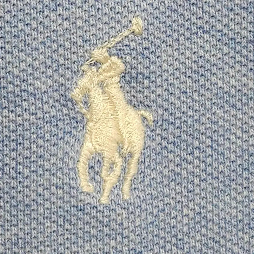 [BUNJANG] Polo Ralph Lauren Long Sleeve Polo Shirt Light Blue / 90~95 폴로 랄프로렌 롱슬리브 카라티 연블루 (00s 국내출시)