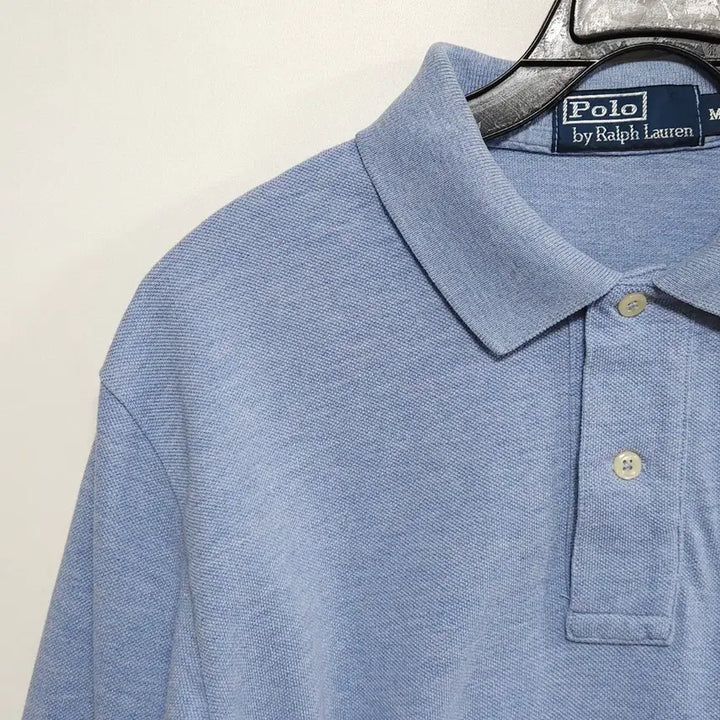 [BUNJANG] Polo Ralph Lauren Long Sleeve Polo Shirt Light Blue / 90~95 폴로 랄프로렌 롱슬리브 카라티 연블루 (00s 국내출시)