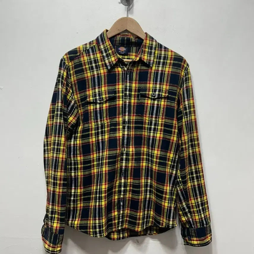 [BUNJANG] Dickies Yellow Check Shirt L / 디키즈 옐로우 체크 셔츠 남방 1992 무신사 L