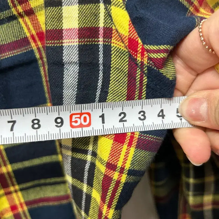 [BUNJANG] Dickies Yellow Check Shirt L / 디키즈 옐로우 체크 셔츠 남방 1992 무신사 L