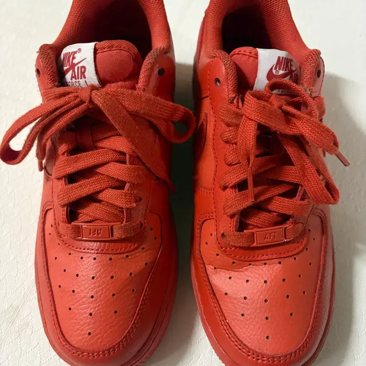 [BUNJANG] Nike Air Force Orange Sneakers / 나이키 에어포스 오렌지 250