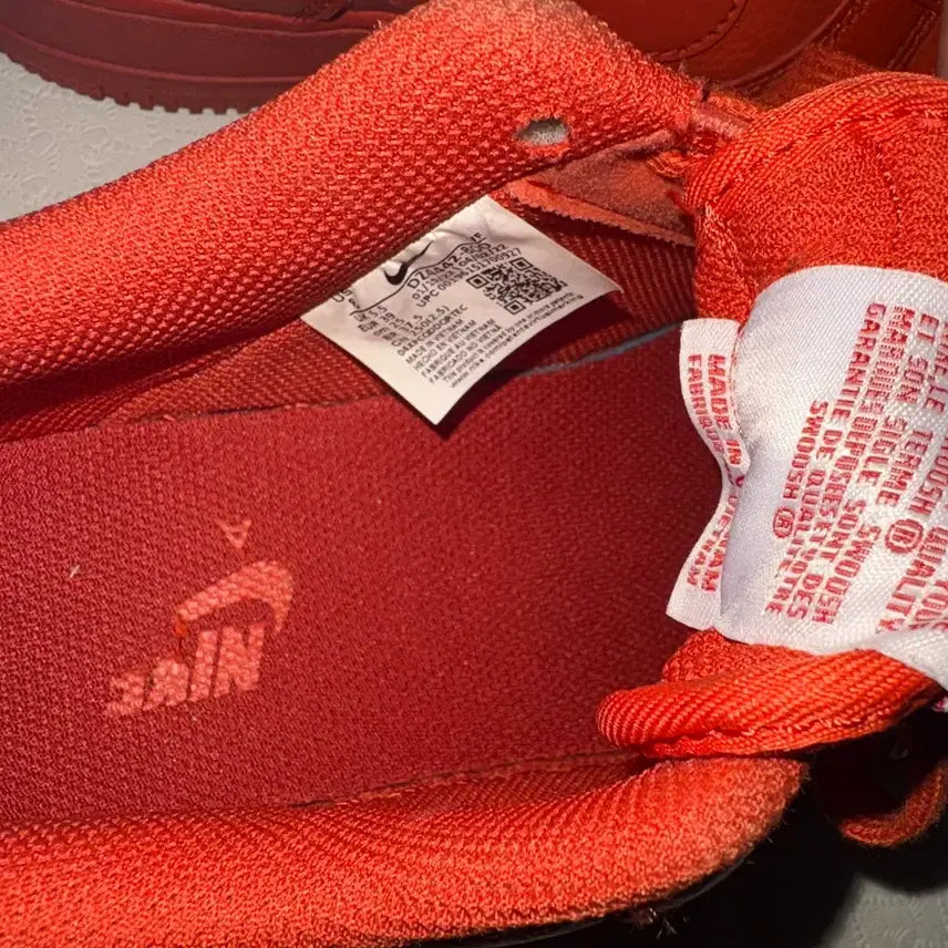 [BUNJANG] Nike Air Force Orange Sneakers / 나이키 에어포스 오렌지 250