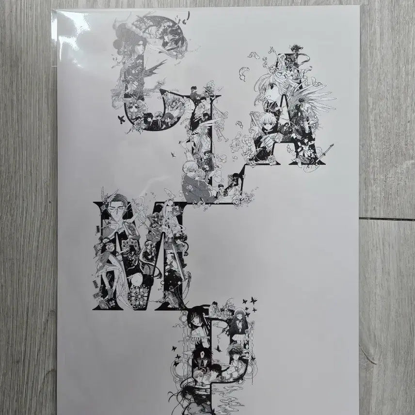 [BUNJANG] CLAMP Asura and Others Illustration Poster Set / 미개봉4종)클램프전(CLAMP) 특전 위시 아수라 외 일러스트 포스터