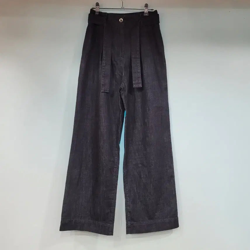 [BUNJANG] ON&amp;ON Wide Belt Denim Pants / 온앤온 벨트 와이드 데님 팬츠 27