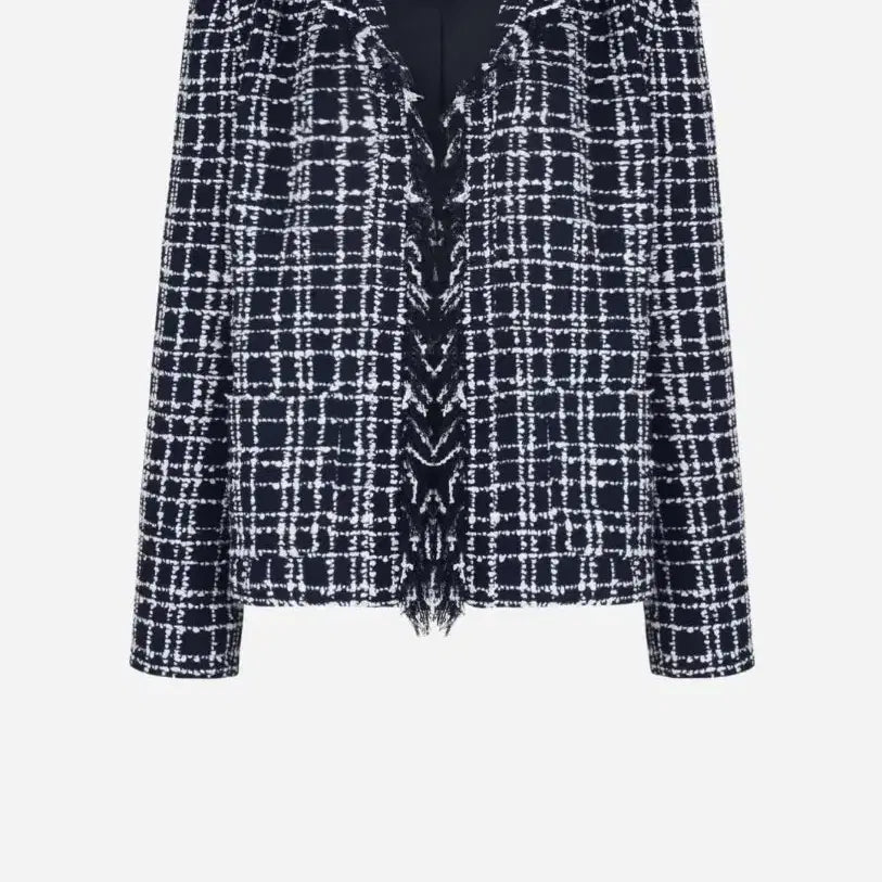 [BUNJANG] The Row Fringe Tweed Jacket Navy / 더로앙 프린지 트위드 자켓 s 네이비