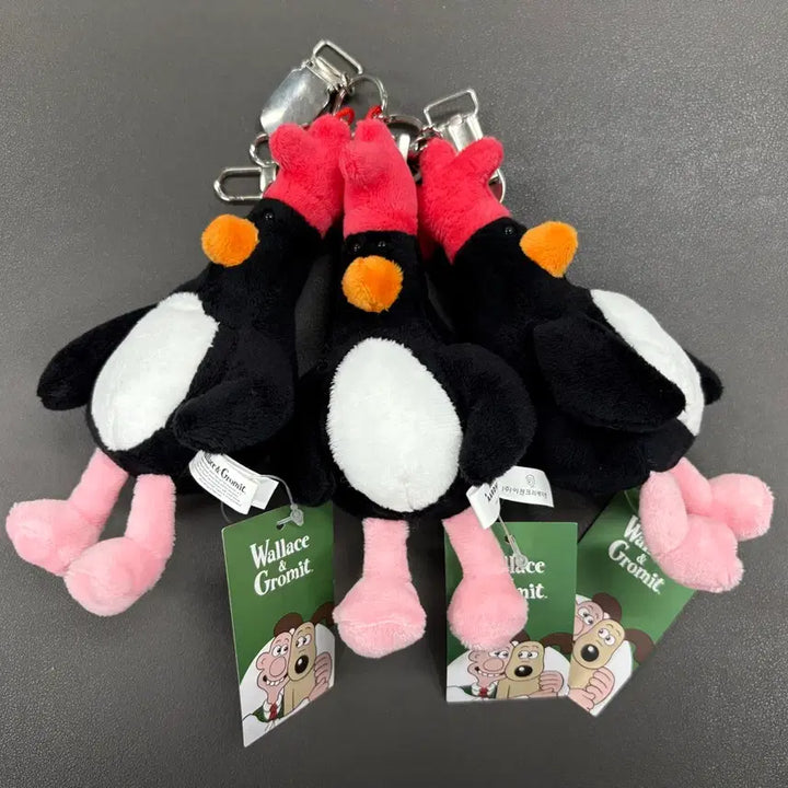 [BUNJANG] Wallace and Gromit, Penguin, McGraw, Keyring / (미사용) 월레스와 그로밋 펭귄 맥그로우 인형 키링 (15cm)