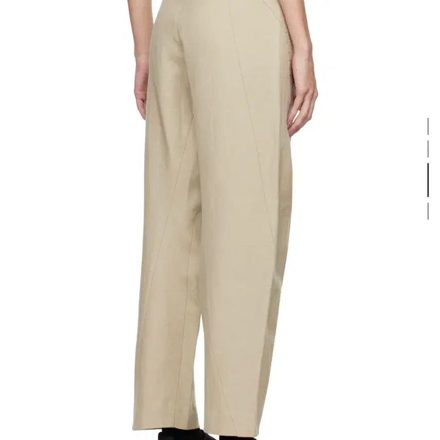 [BUNJANG] Hyeinseo 24FW Bent Trousers Beige / (2) 혜인서 24FW 벤트 트라우저 베이지 새상품 HYEINSEO
