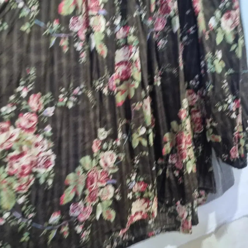 [BUNJANG] Open Shoulder Floral Blouse / 봄 여름 오픈솔더 면블라우스. 가슴단면63