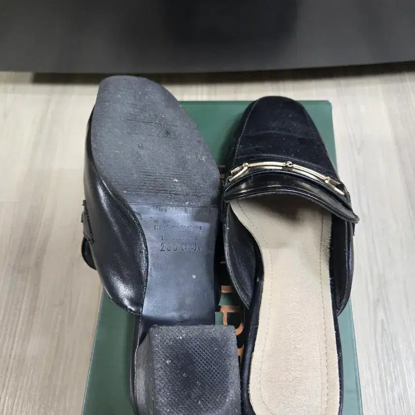 [BUNJANG] Black Mule Slippers (Size 230) / 230블랙 슬리퍼구두 뮬 높이5
