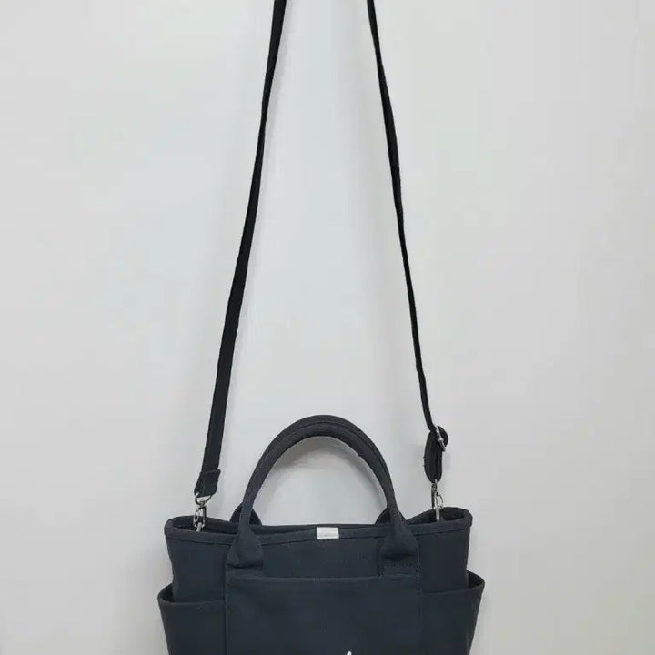 [BUNJANG] Kangol Big Logo Canvas Tote Bag Crossbody Bag / 캉골 빅로고 캔버스 토트백 크로스백