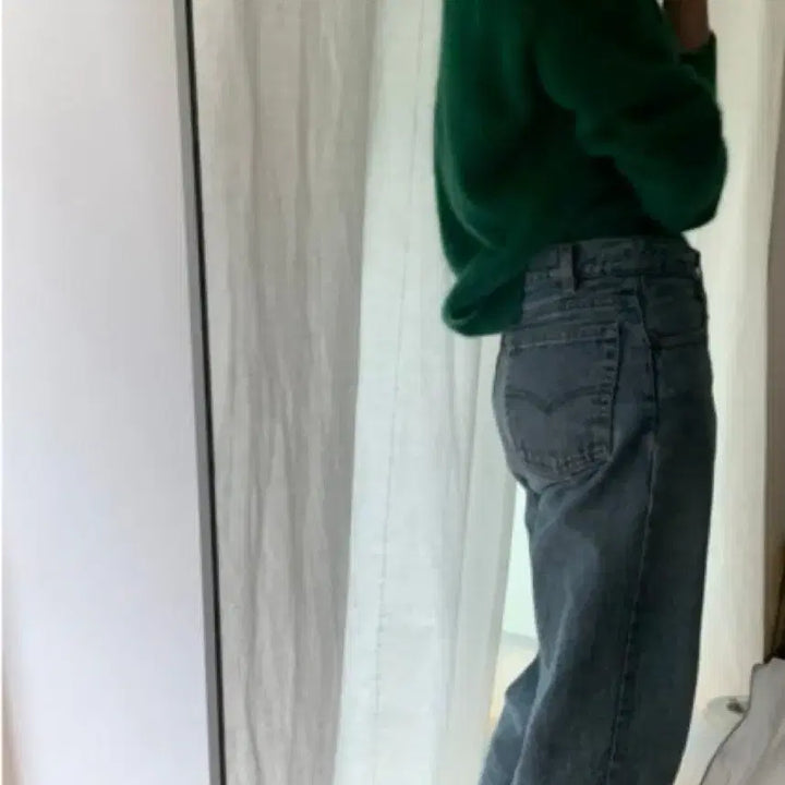 [BUNJANG] Monet Market Mood Sweater Green / 모네마켓 무드 스웨터 그린