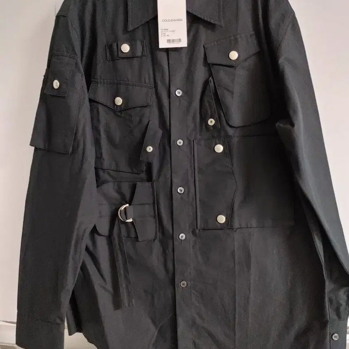 [BUNJANG] COLD&amp;WARM Black Pocket Shirt Jacket / COLD&amp;WARM 블랙 포켓 셔츠