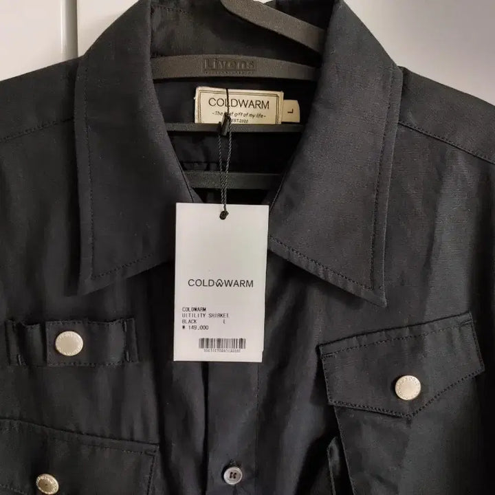 [BUNJANG] COLD&amp;WARM Black Pocket Shirt Jacket / COLD&amp;WARM 블랙 포켓 셔츠