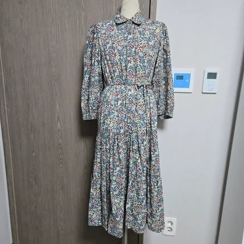 [BUNJANG] Thursday Island Floral Pattern Long Dress / 써스데이아일랜드 플라워 패턴 롱 원피스