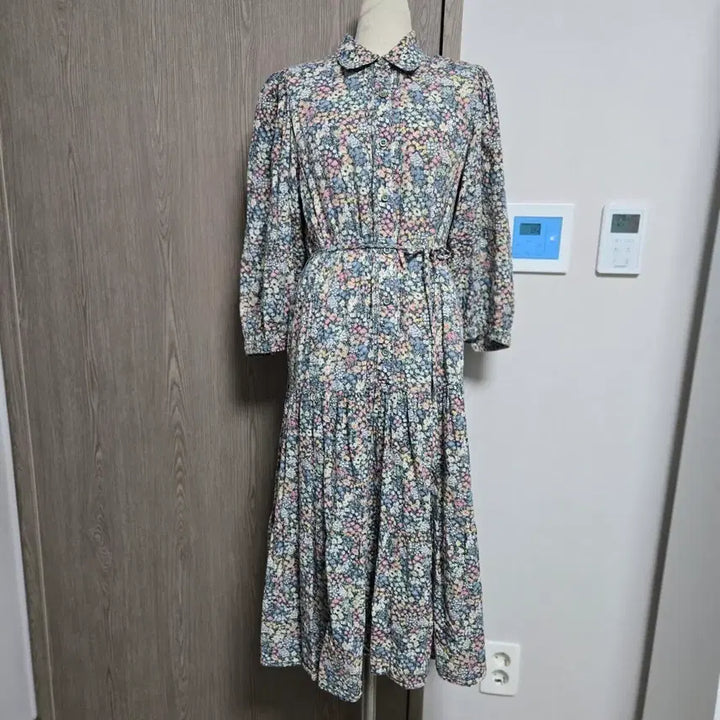 [BUNJANG] Thursday Island Floral Pattern Long Dress / 써스데이아일랜드 플라워 패턴 롱 원피스