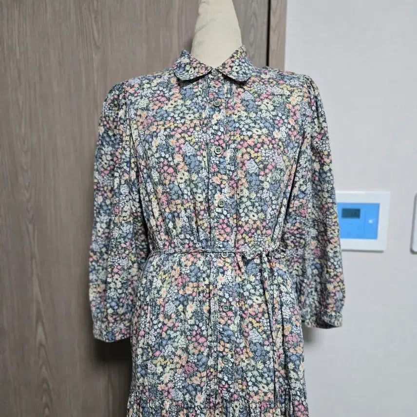 [BUNJANG] Thursday Island Floral Pattern Long Dress / 써스데이아일랜드 플라워 패턴 롱 원피스