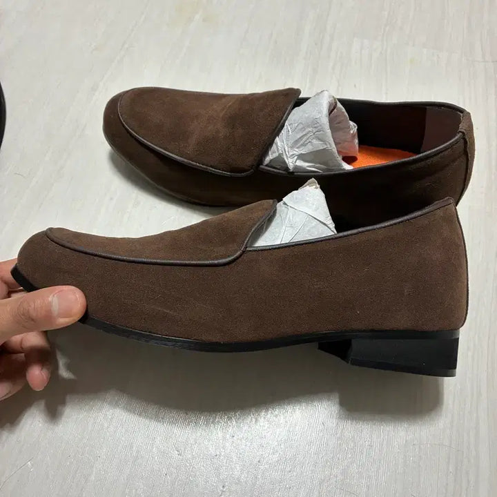 [SOLD OUT] 280 소가죽 굽 3.5cm 스웨이드 로퍼 더비 구두