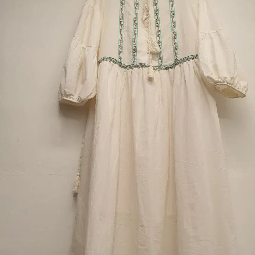 [SOLD OUT] 55~66)플라워 자수 보헤미안 롱원피스