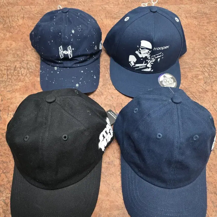 [BUNJANG] Star Wars Ball Cap Bundle Set / [새제품] 스타워즈 볼캡 모자 4종 일괄