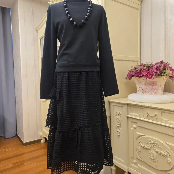 [BUNJANG] SJSJ Black Layered Dress / sjsj원피스
