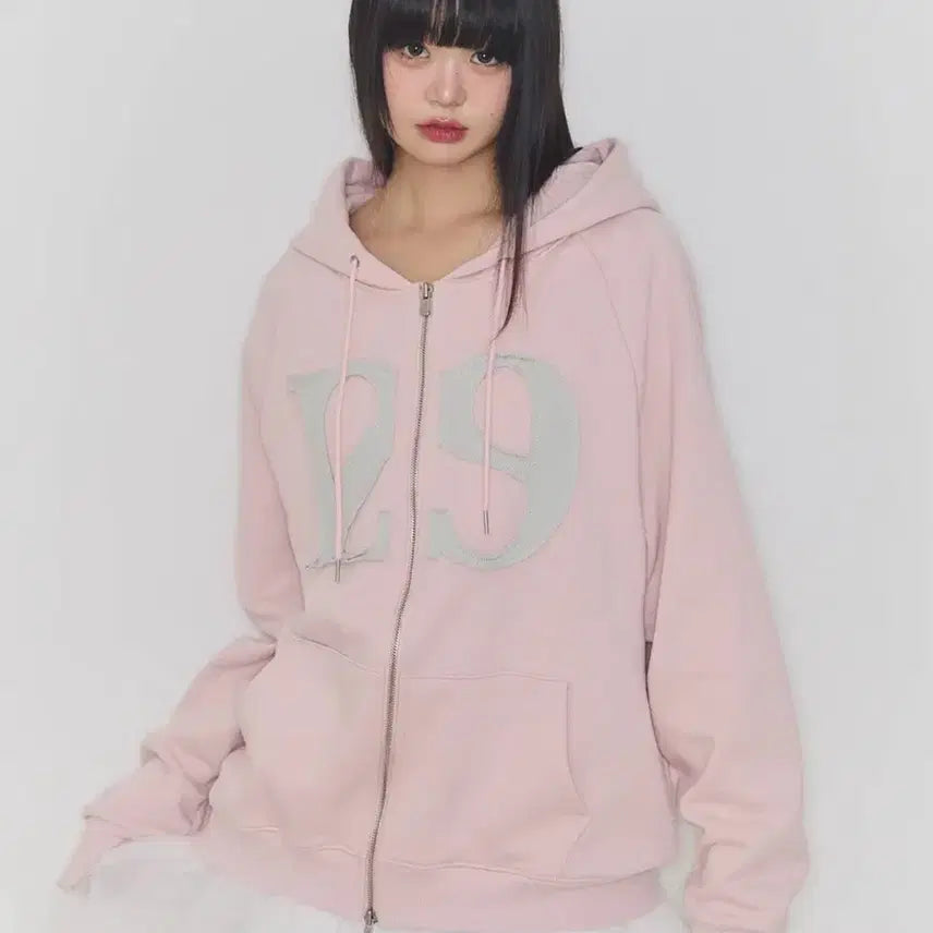 [SOLD OUT] 일리고 129 후드집업 라이트핑크 S