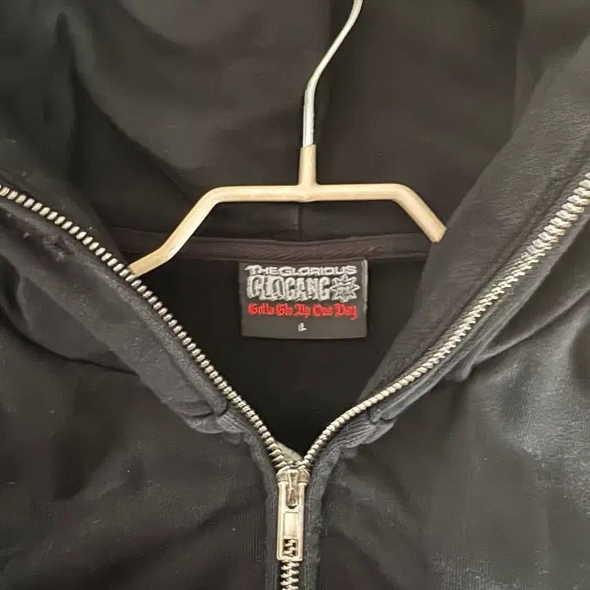 [BUNJANG] Glogang Black Hoodie / Glogang 글로갱 블랙 후디 공홈 L 사이즈 판매합니다