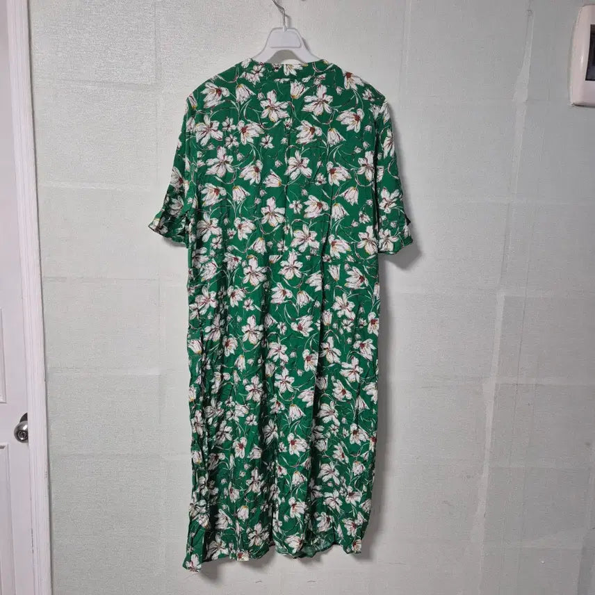[BUNJANG] MORH Floral Pattern Green Dress / MORH 플라워 패턴 초록색 원피스66