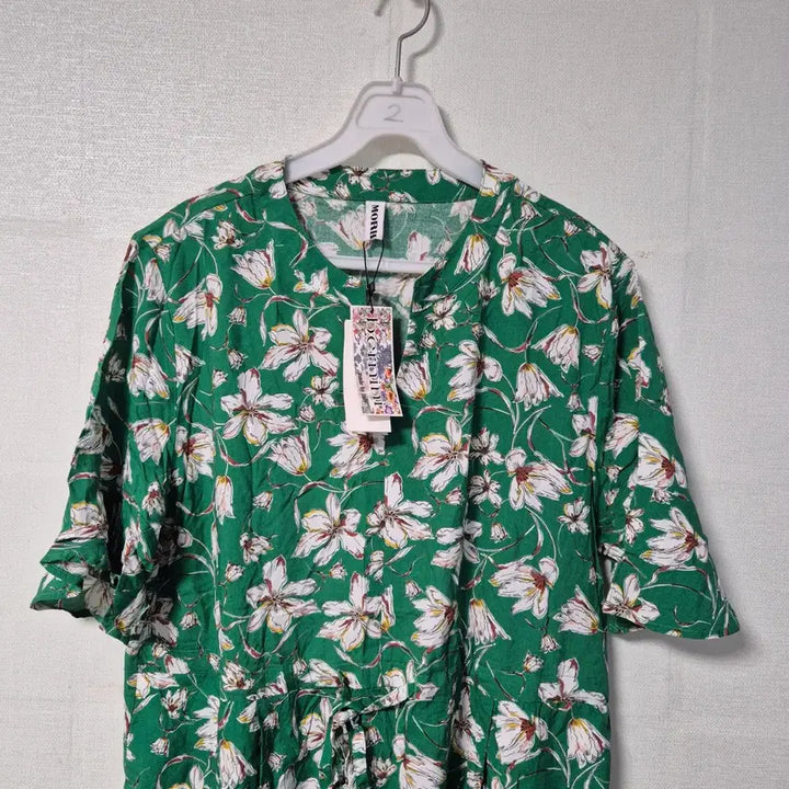 [BUNJANG] MORH Floral Pattern Green Dress / MORH 플라워 패턴 초록색 원피스66