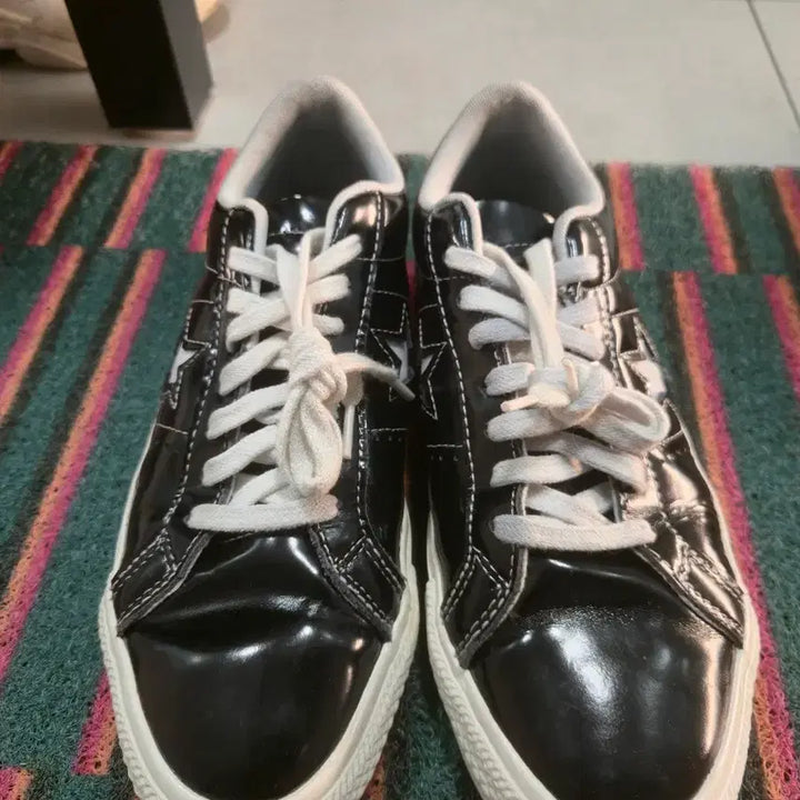 [BUNJANG] Converse One Star Low Black Sneakers / 컨버스 원스타 로우 블랙  250사이즈