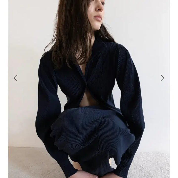 [BUNJANG] Ehre Pleated Skirt Navy / 에레 ehre 플리츠 스커트 새상품 네이비 38