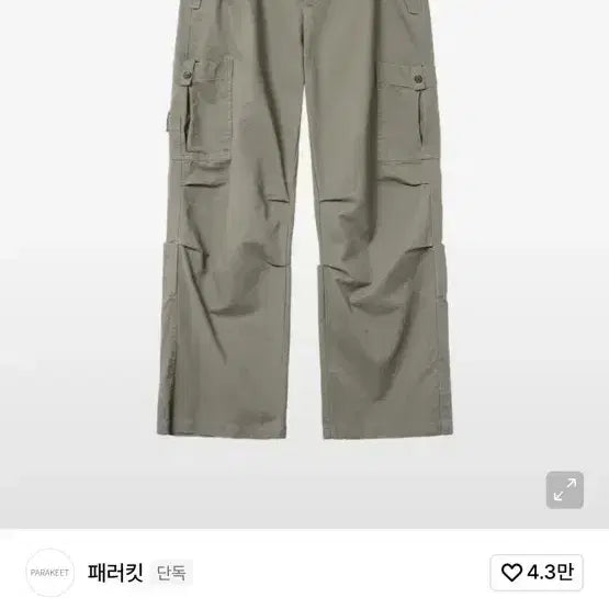 [BUNJANG] Parakite Washed Cotton Work Pants M / 패러킷 빈티지 워시드 코튼 워크 팬츠 M
