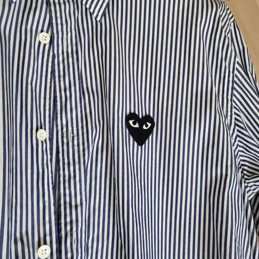 [BUNJANG] Comme des Garcons Stripe Shirt/Cardigan L Size / 꼼데가르송 스트라이프 셔츠 / 가디건 L사이즈