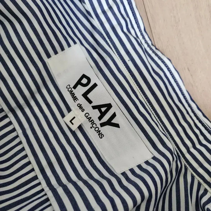 [BUNJANG] Comme des Garcons Stripe Shirt/Cardigan L Size / 꼼데가르송 스트라이프 셔츠 / 가디건 L사이즈