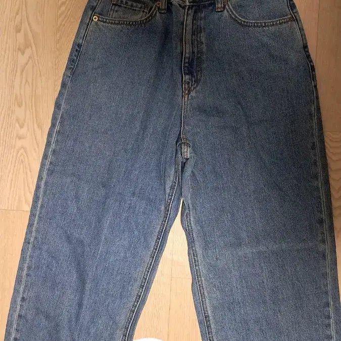 [BUNJANG] SPAO Cropped Wide Leg Jeans / 스파오 크롭 와이드진 팝니다
