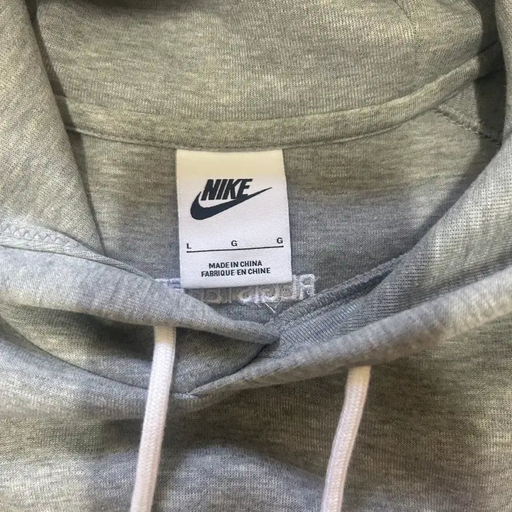 [BUNJANG] Nike Swoosh Hoodie Gray L / 나이키 스우시 후드티 그레이 L .(70)