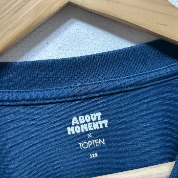 [SOLD OUT] 어바웃 모먼트 오션 반팔 티셔츠 네이비 115사이즈