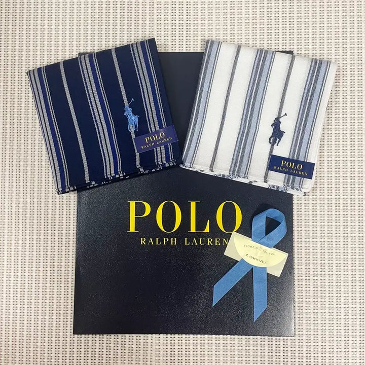 [SOLD OUT] (새상품) 폴로 스트라이프 남성 손수건