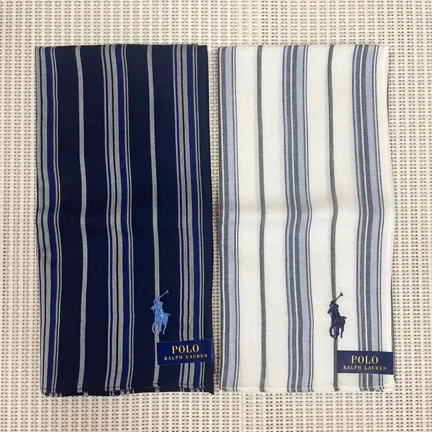[SOLD OUT] (새상품) 폴로 스트라이프 남성 손수건