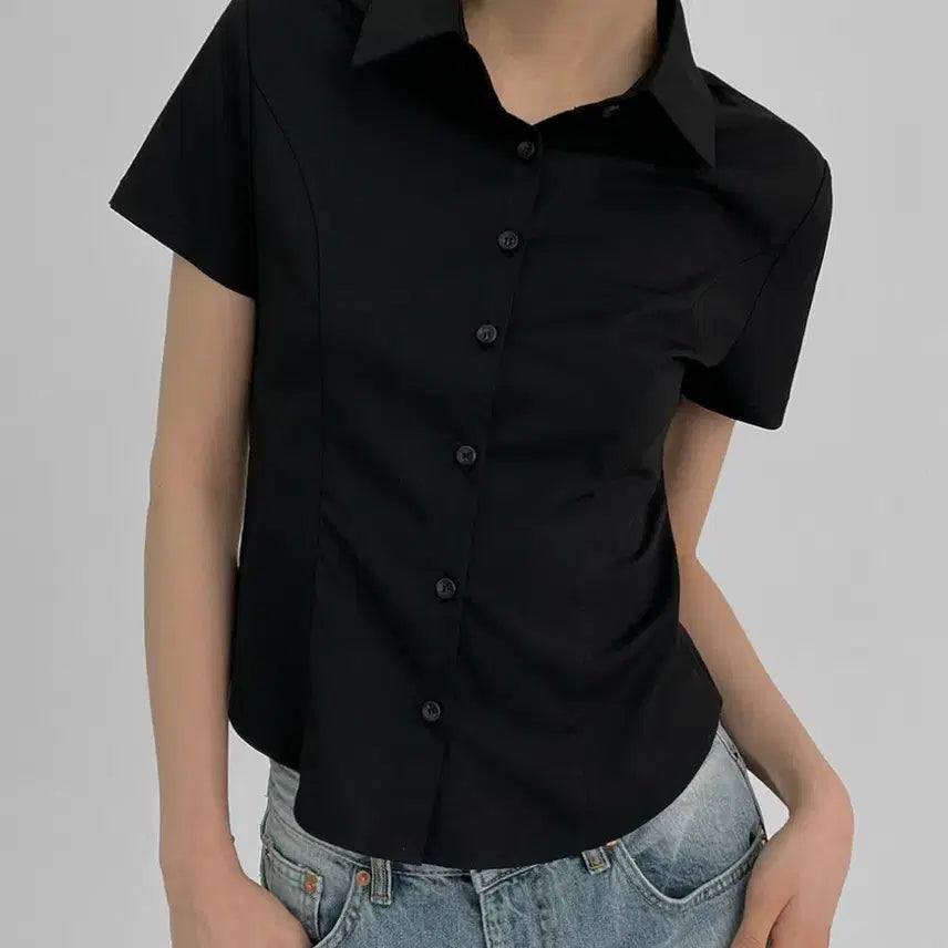 [BUNJANG] BlackUp Basic T-shirt (Black) - Long / 블랙업 샤큰 베이직 반팔티 블랙 long