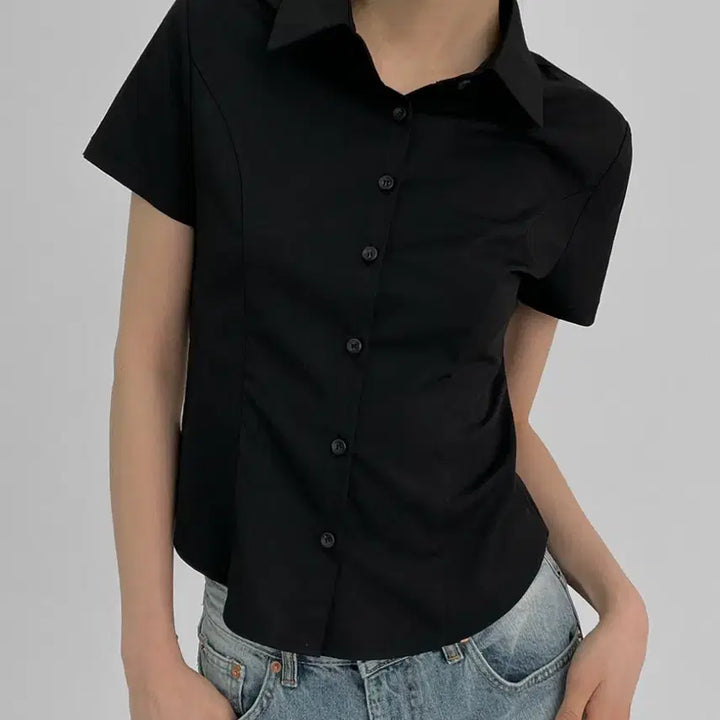 [BUNJANG] BlackUp Basic T-shirt (Black) - Long / 블랙업 샤큰 베이직 반팔티 블랙 long