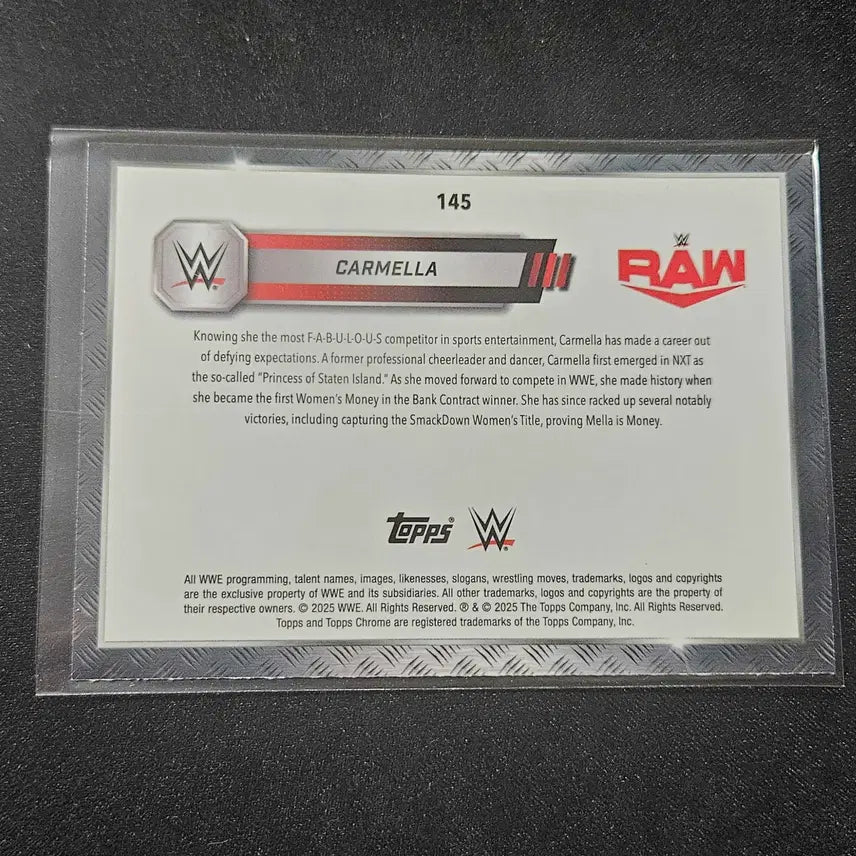 [BUNJANG] 2025 탑스 크롬 WWE X-Fractor 카멜라 / 2025 탑스 크롬 WWE X-Fractor 카멜라