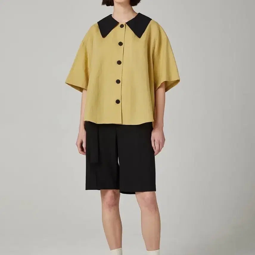 [SOLD OUT] 스튜디오톰보이 린넨 배색카라 셔츠