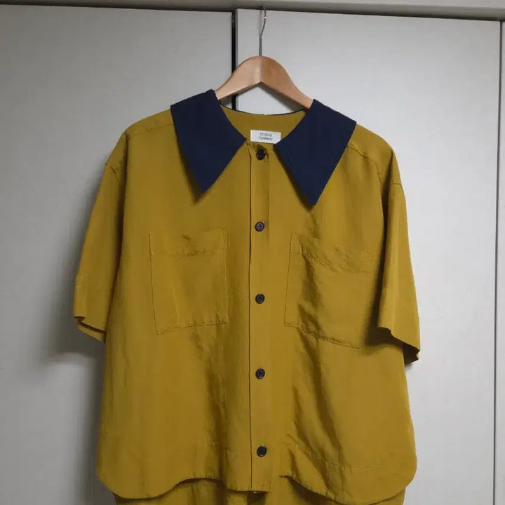 [SOLD OUT] 스튜디오톰보이 린넨 배색카라 셔츠