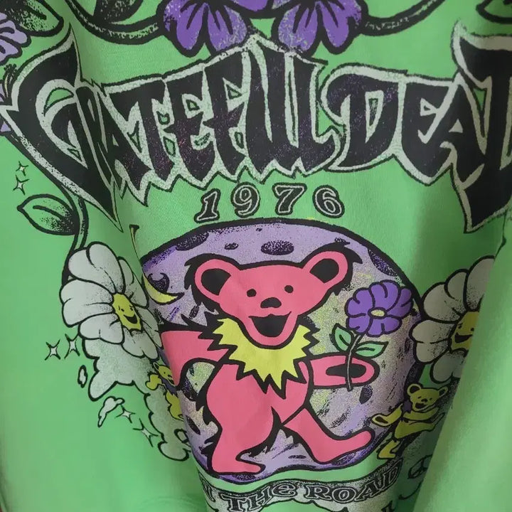 [BUNJANG] Grateful Dead 1976 Fluorescent Sweatshirt / 그레이트풀 데드 1976 형광 스웻셔츠