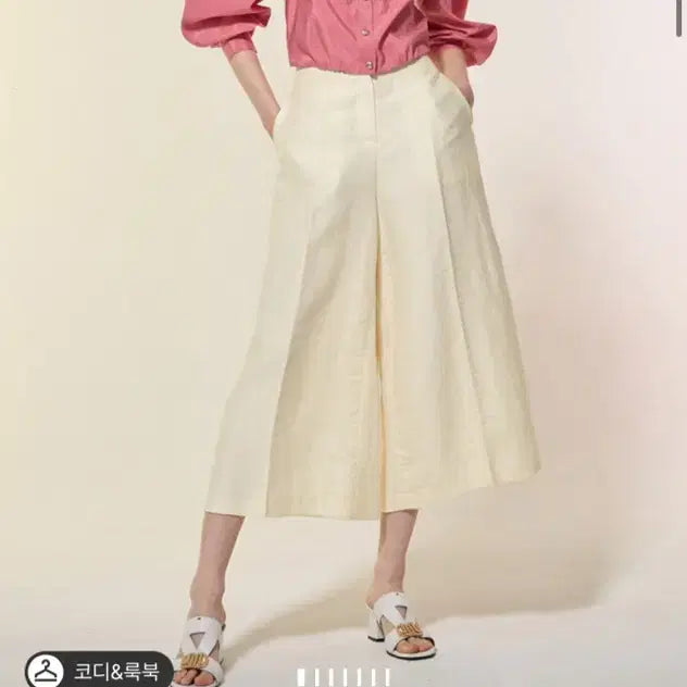 [SOLD OUT] 랑방컬렉션 실크 블렌드 프릴 칼라 블라우스 핑크 66 새상품