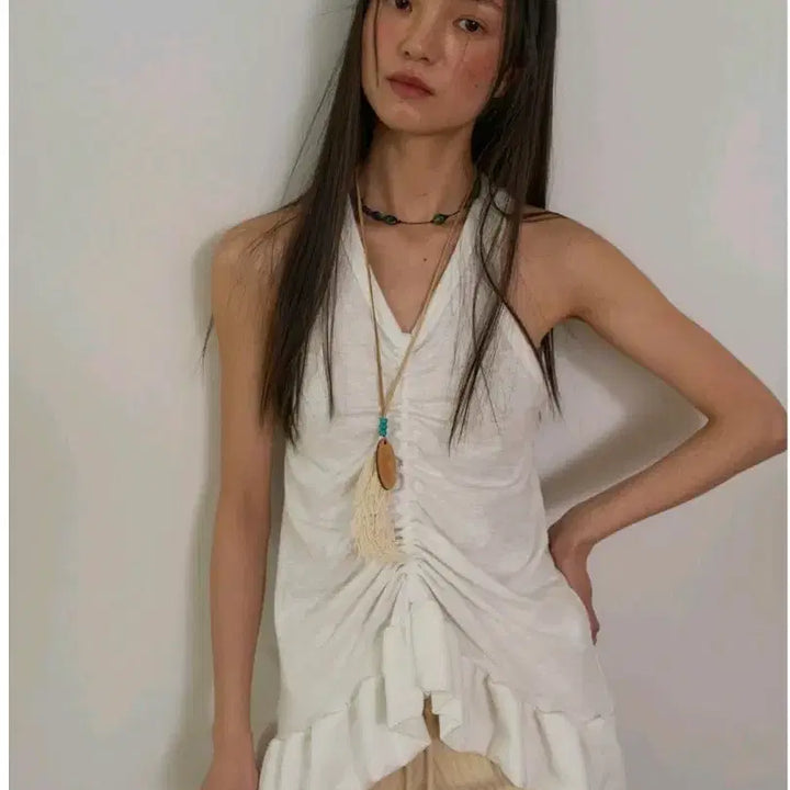 [BUNJANG] 아우어솔티 Easy Layered Sleeveless 아이보리 / 아우어솔티 Easy Layered Sleeveless 아이보리