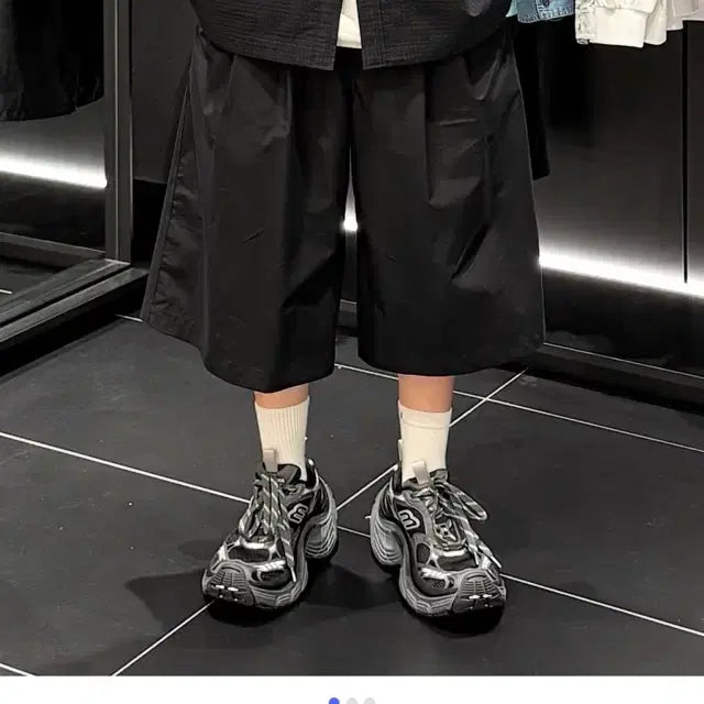 [BUNJANG] 준지 25FW 크리스피코튼 버뮤다 팬츠 블랙 46 / 준지 25FW 크리스피코튼 버뮤다 팬츠 블랙 46