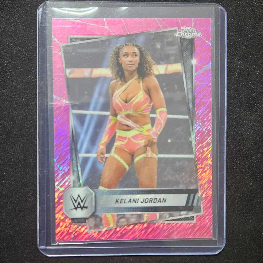 [BUNJANG] 2025 탑스 크롬 WWE 켈라니 조던 핑크 쉬머 / 2025 탑스 크롬 WWE 켈라니 조던 핑크 쉬머