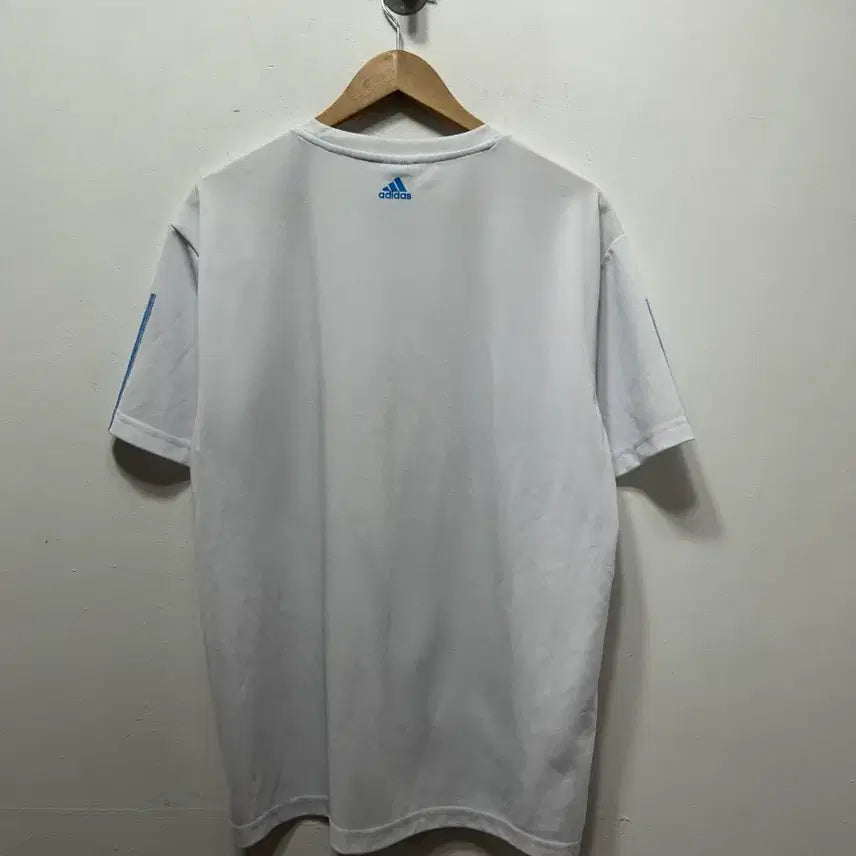 [SOLD OUT] 아디다스 흰색 삼선 반팔 티셔츠 115사이즈