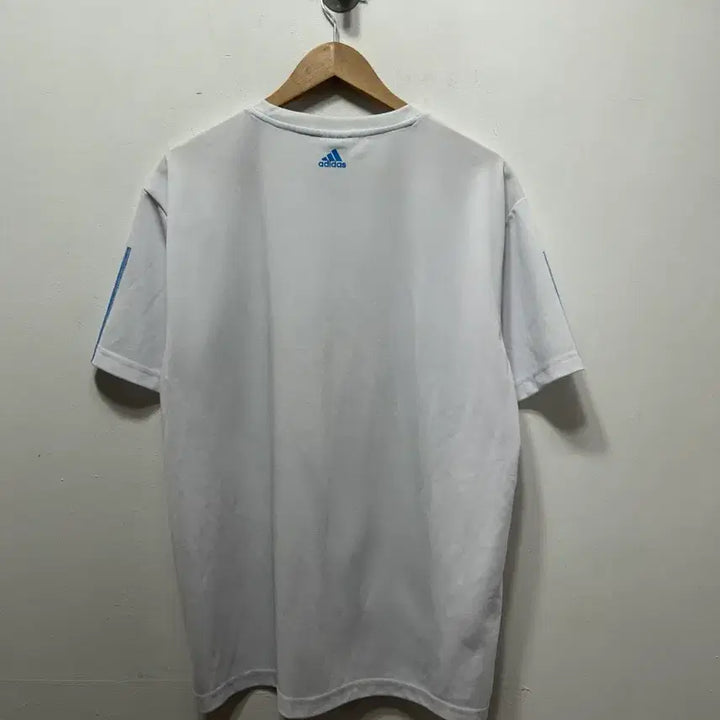 [SOLD OUT] 아디다스 흰색 삼선 반팔 티셔츠 115사이즈